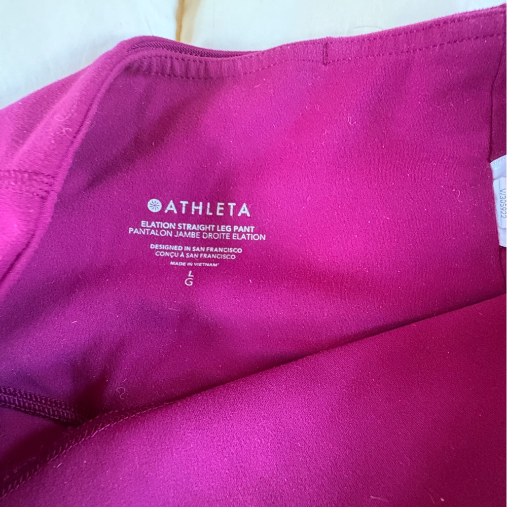 Athleta Women's Fuchsia Performance Stretch Pants